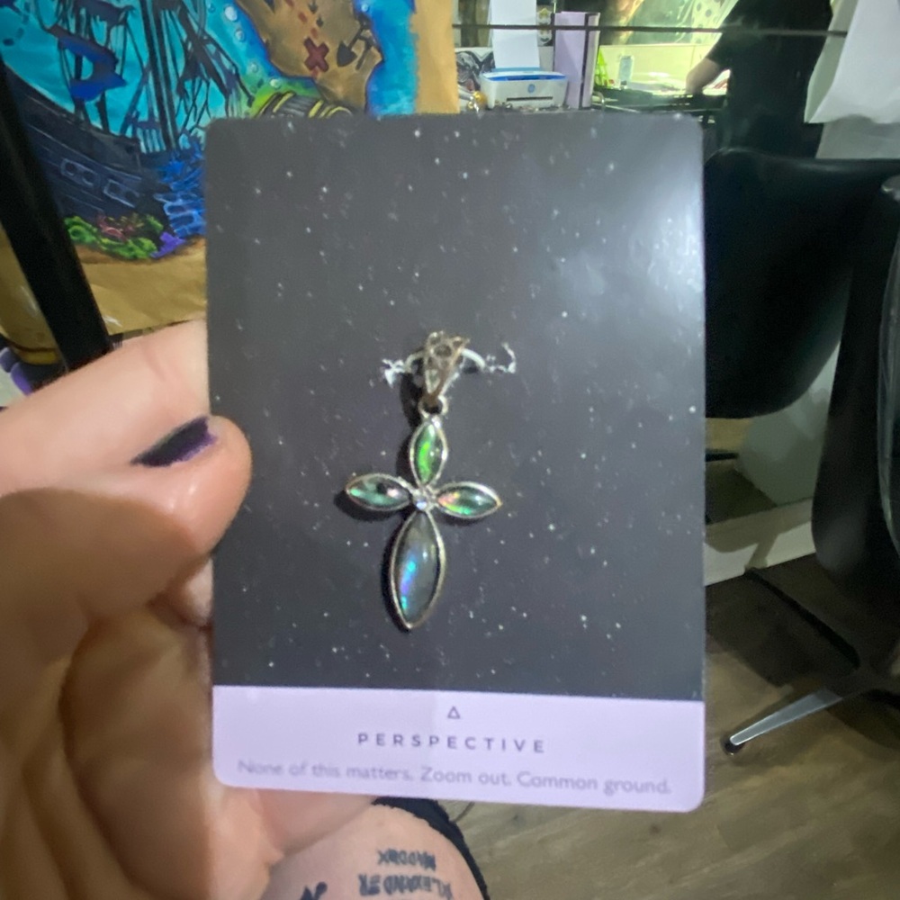 Green and Silver Pendant